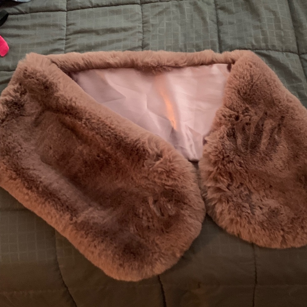 Pink Fur Wrap